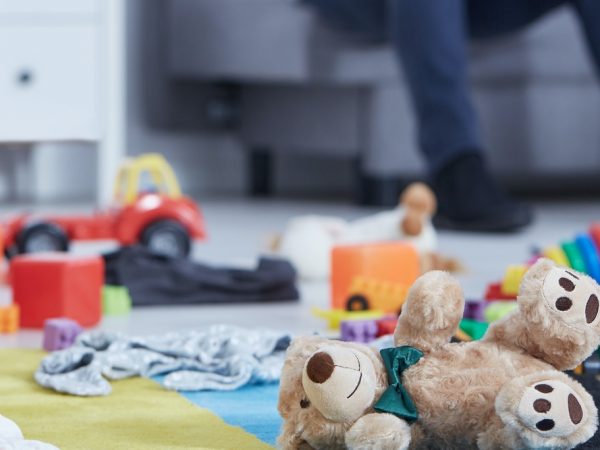 Teddy bears on the floor